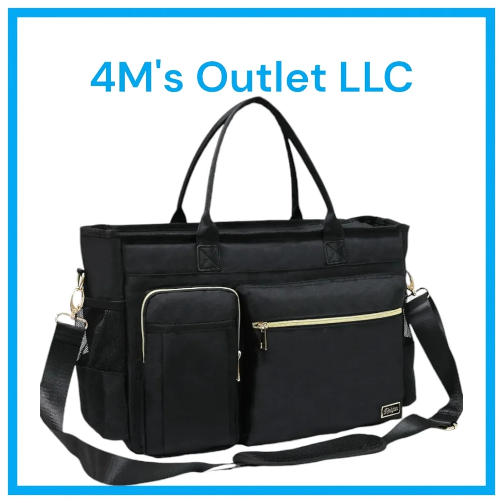 Nurse Tote Bag for Work with Padded 15.6” Laptop Sleeve, Medical Supplies Bag